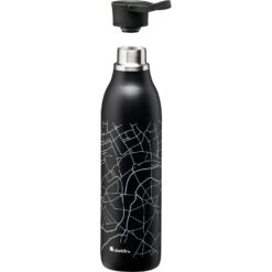 Aladdin CityLoop Thermavac 600 Ml - Thermo-Trinkflasche -Trangia Geschäft aladdin cityloop thermavac 600 ml thermo trinkflasche lava schwarz print ala 10 10870 008 56