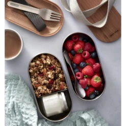 Black+blum Stainless Steel Bento Box - Proviantdose -Trangia Geschäft black blum stainless steel bento box proviantdose bbl bam bt l016 1