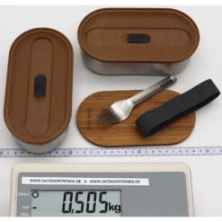 Black+blum Stainless Steel Bento Box - Proviantdose -Trangia Geschäft black blum stainless steel bento box proviantdose bbl bam bt l016 5