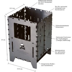 Bushcraft Essentials Bushbox XL Titanium - HOBO Kocher -Trangia Geschäft bushcraft essentials bushbox xl titanium hobo kocher bce 037 2