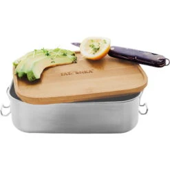 Tatonka Lunch Box I Bamboo 1000 Ml - Edelstahl-Proviantdose -Trangia Geschäft tatonka lunch box i bamboo 1000 ml edelstahl proviantdose stainless tat 4205 000 3